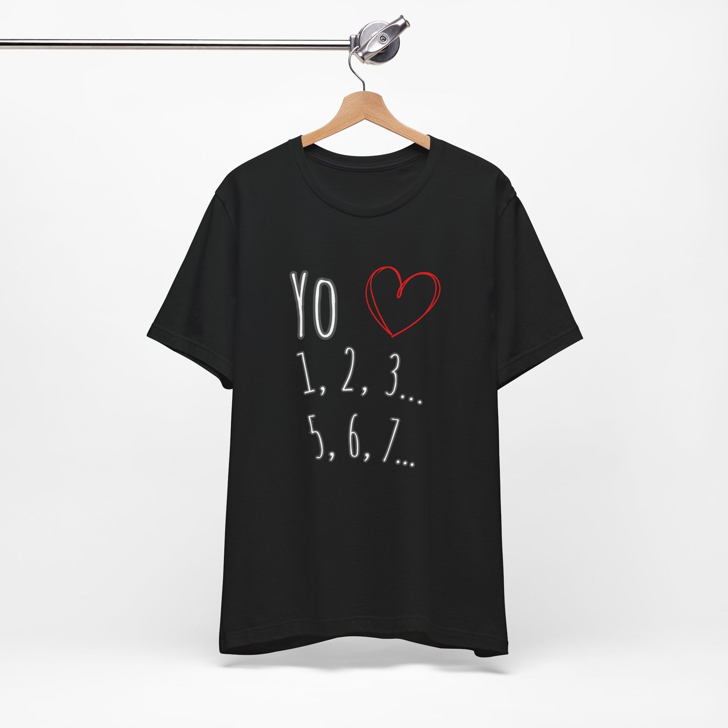 Playful Salsa Dancing T‑Shirt - I love Salsa (Yo Amo) ❤️ 1,2,3… 5,6,7...