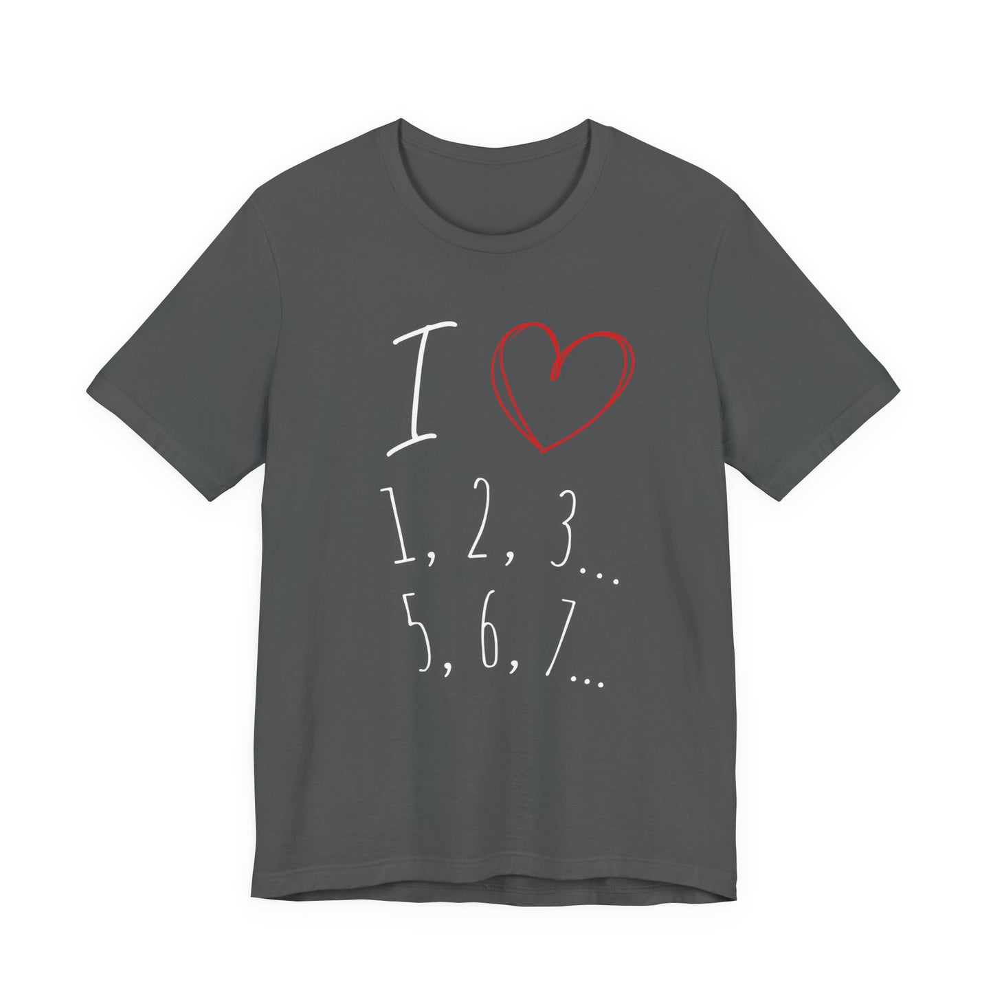 Playful Salsa Dancing Tee - I ❤️ 1,2,3… 5,6,7...   T-Shirt