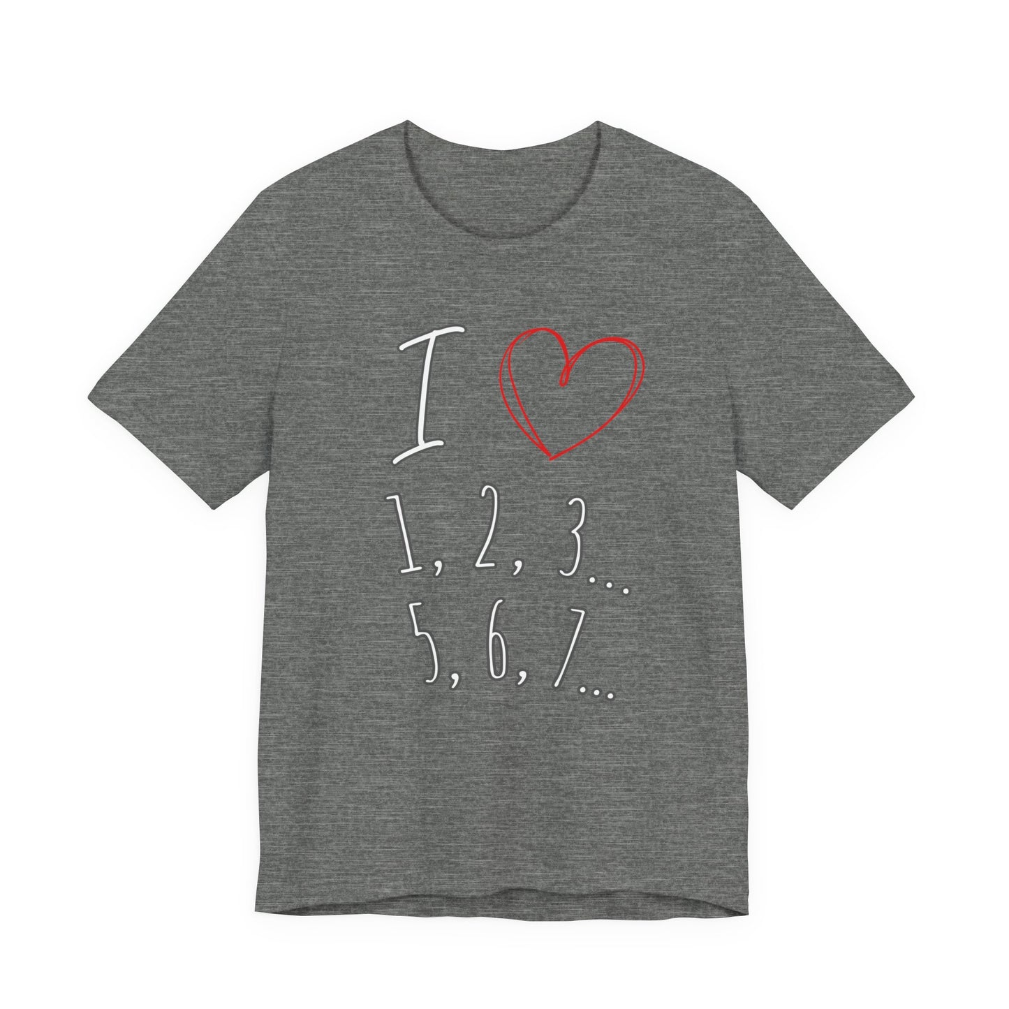 Playful Salsa Dancing Tee - I ❤️ 1,2,3… 5,6,7...   T-Shirt