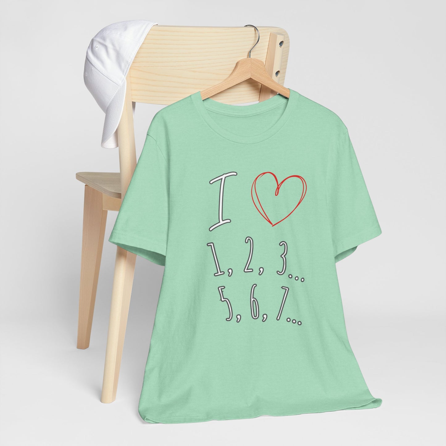 Playful Salsa Dancing Tee - I ❤️ 1,2,3… 5,6,7...   T-Shirt