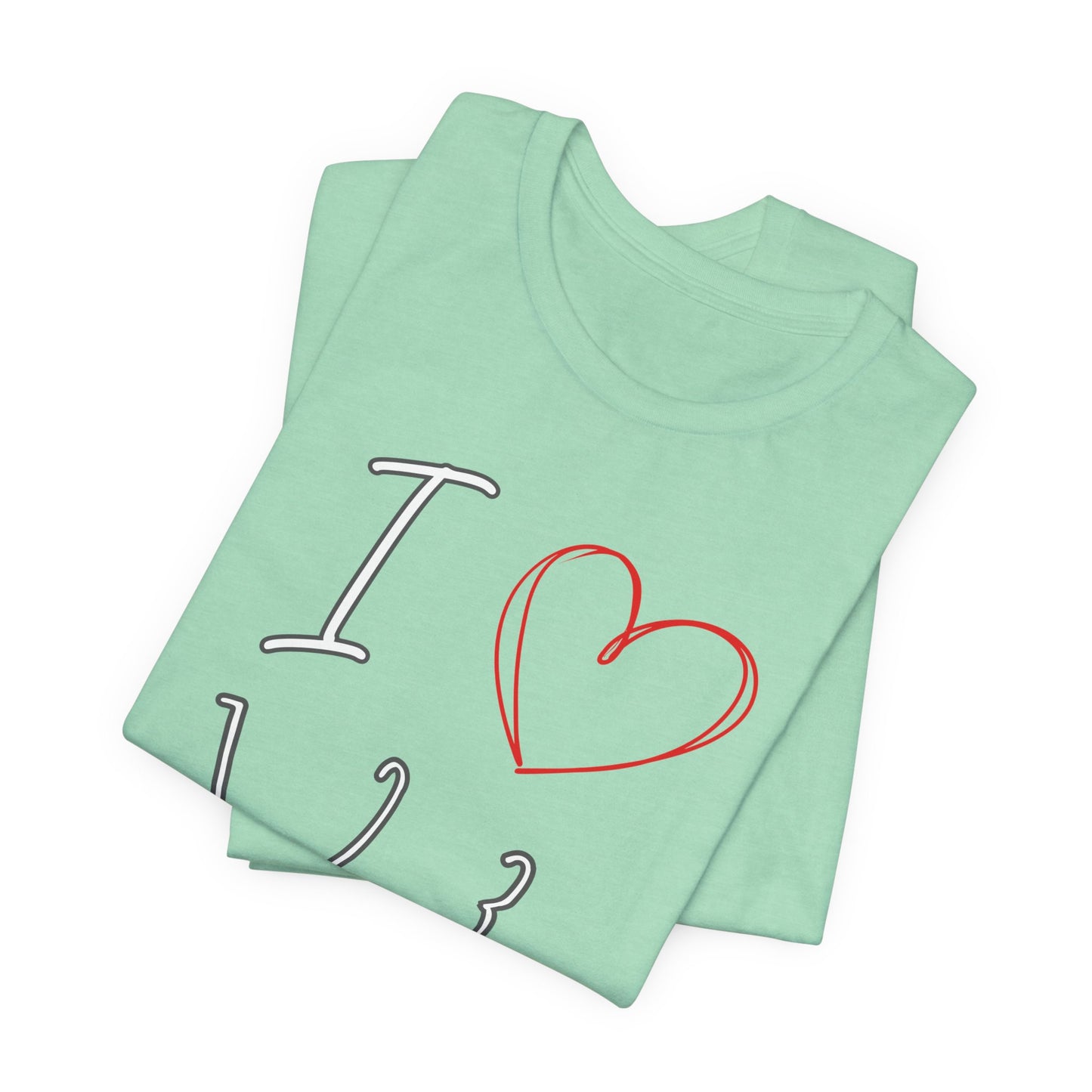 Playful Salsa Dancing Tee - I ❤️ 1,2,3… 5,6,7...   T-Shirt