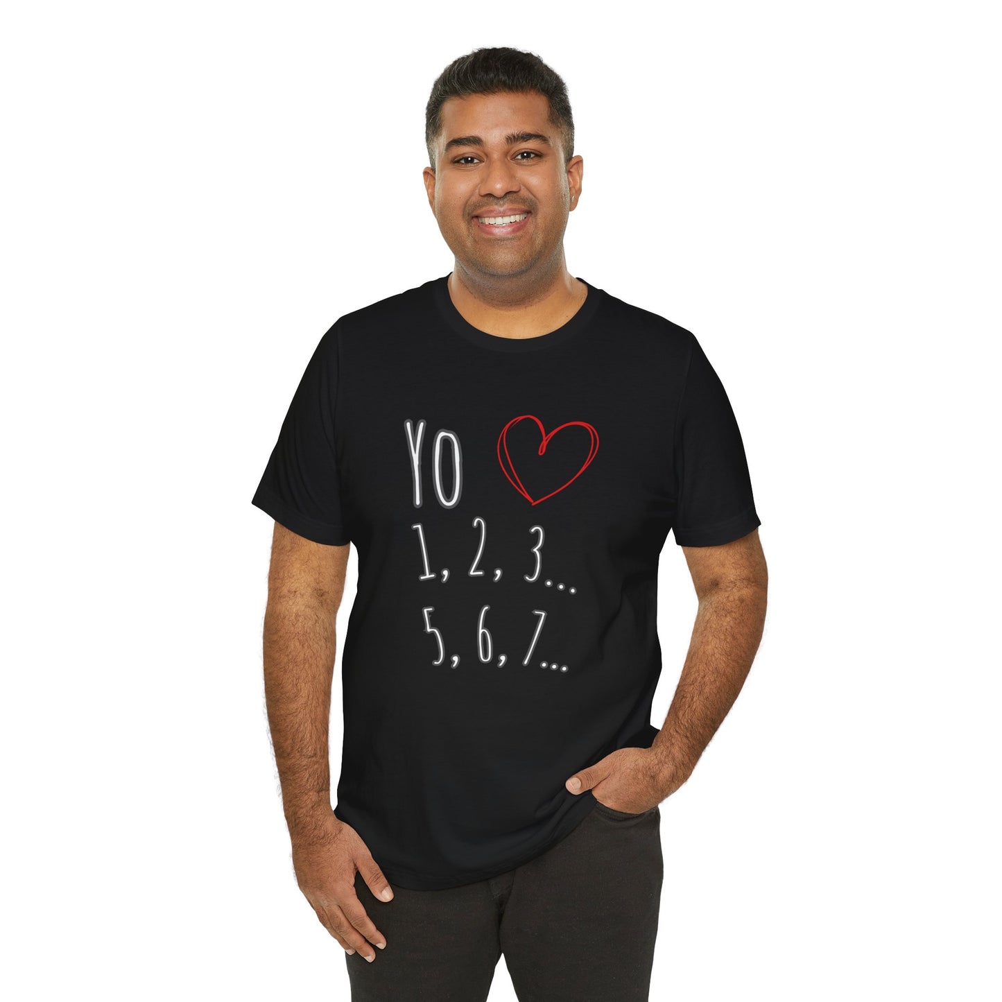 Playful Salsa Dancing T‑Shirt - I love Salsa (Yo Amo) ❤️ 1,2,3… 5,6,7...