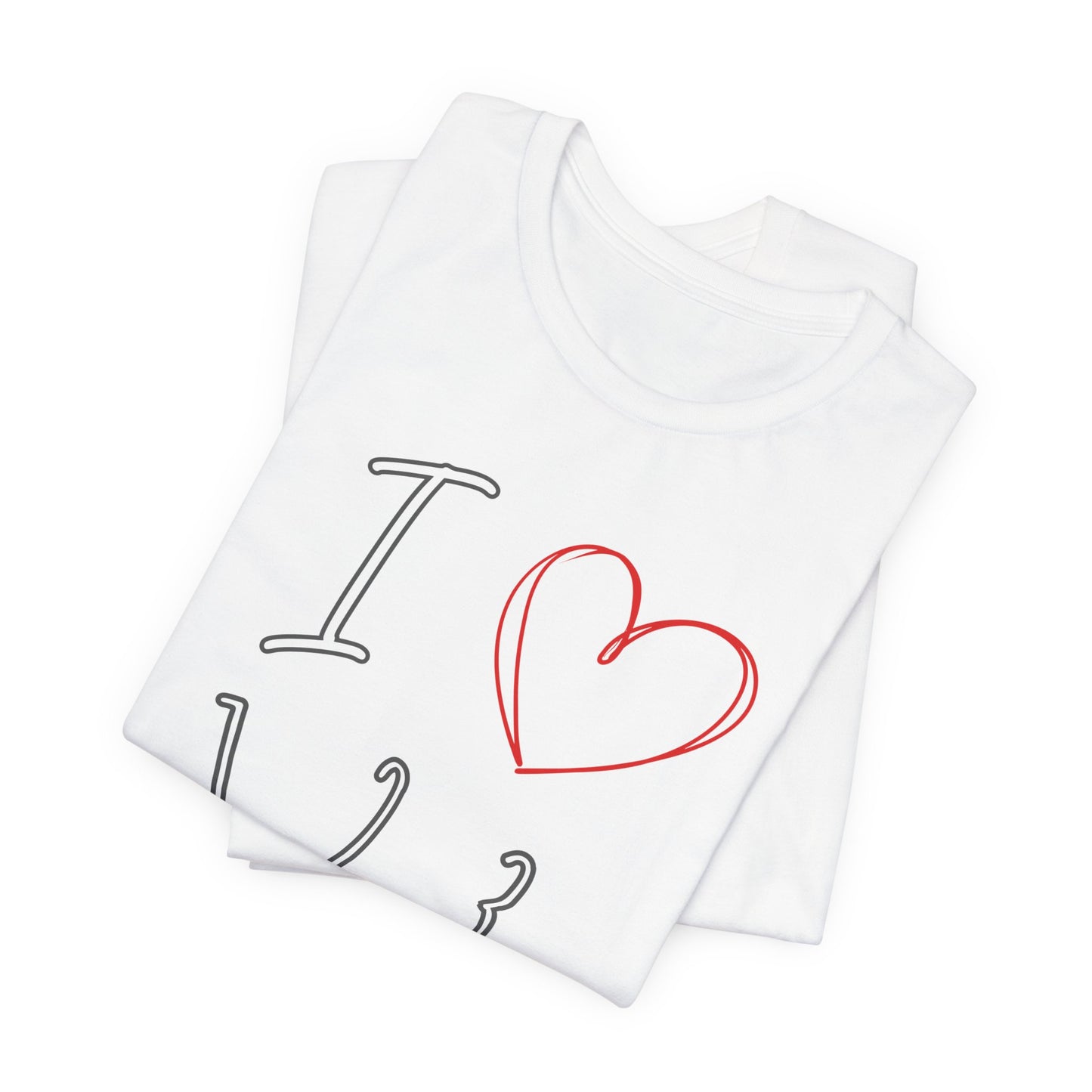Playful Salsa Dancing Tee - I ❤️ 1,2,3… 5,6,7...   T-Shirt