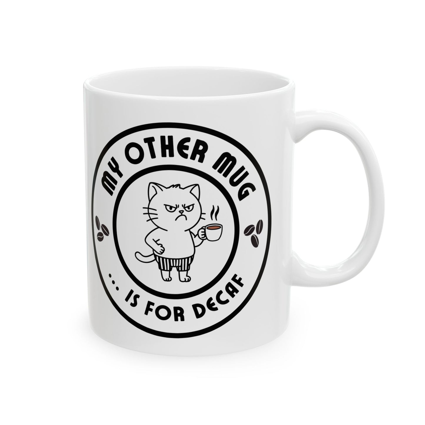 Caffeinated Mood - Coffee Mug With Cute Cat To Start Your Day