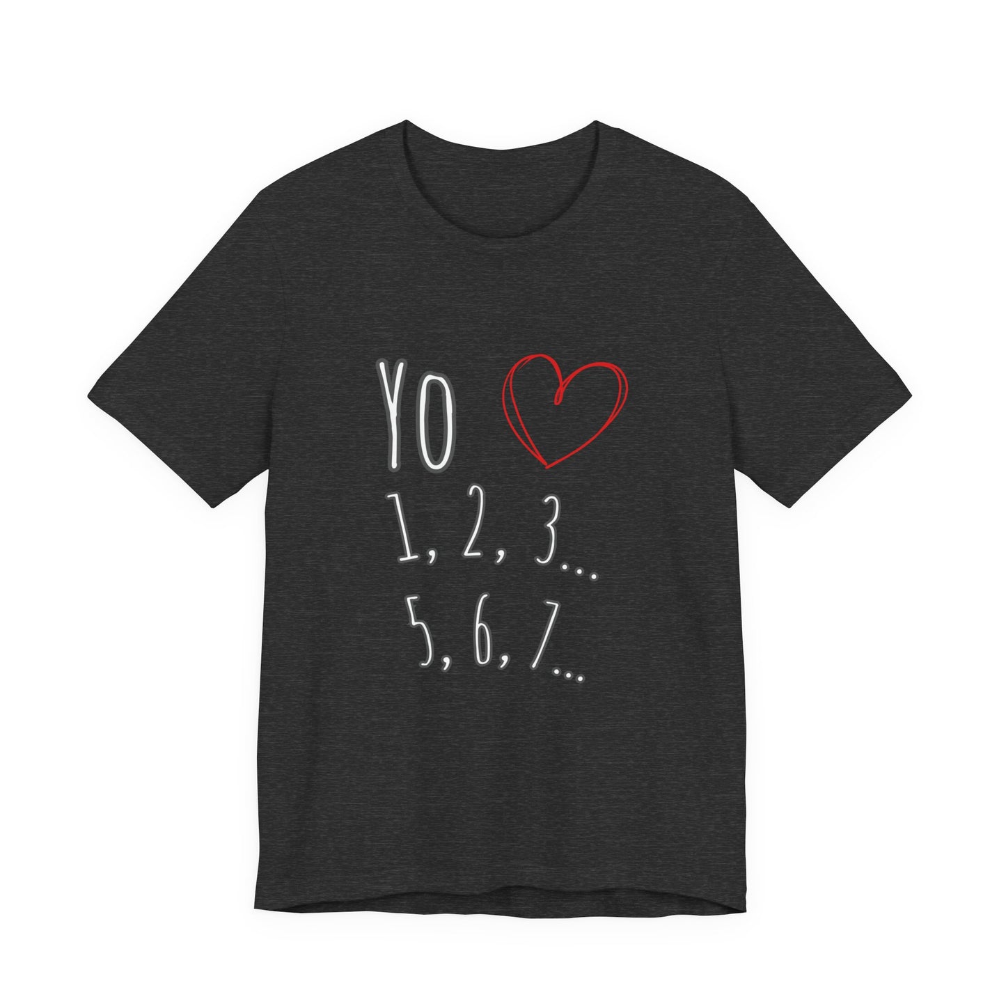 Playful Salsa Dancing T‑Shirt - I love Salsa (Yo Amo) ❤️ 1,2,3… 5,6,7...