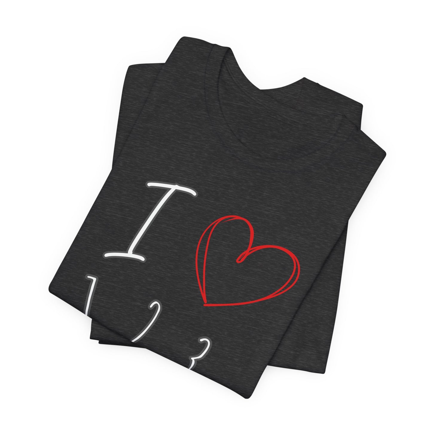 Playful Salsa Dancing Tee - I ❤️ 1,2,3… 5,6,7...   T-Shirt
