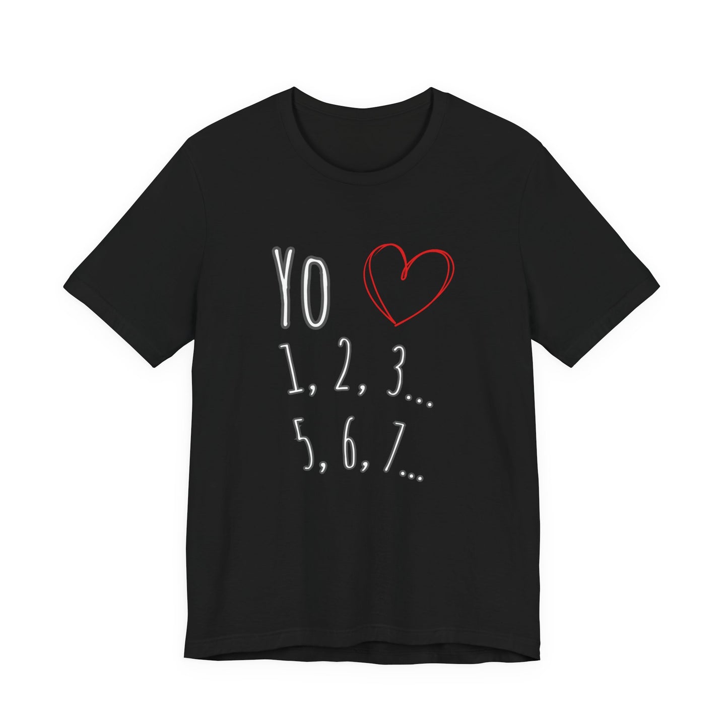 Playful Salsa Dancing T‑Shirt - I love Salsa (Yo Amo) ❤️ 1,2,3… 5,6,7...