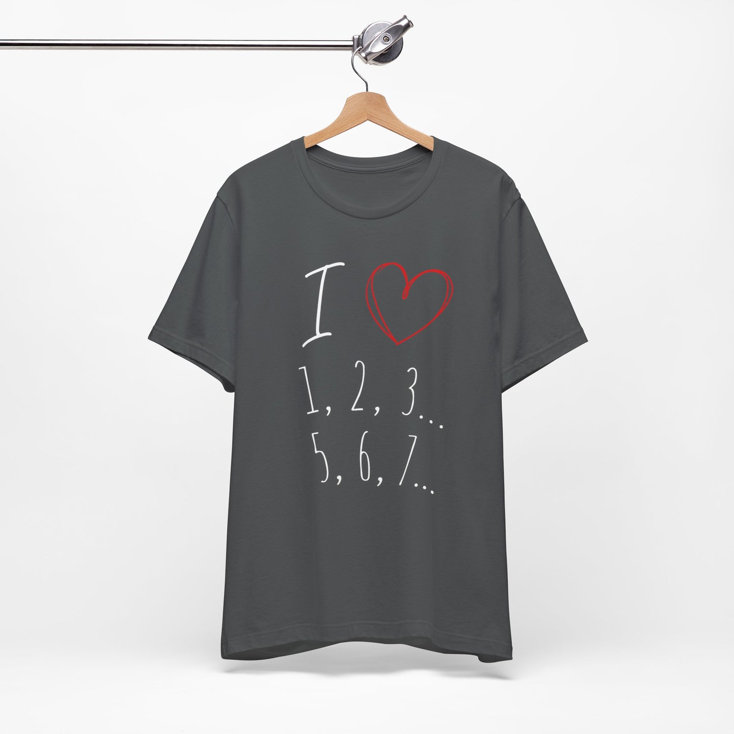 Playful Salsa Dancing Tee - I ❤️ 1,2,3… 5,6,7...   T-Shirt