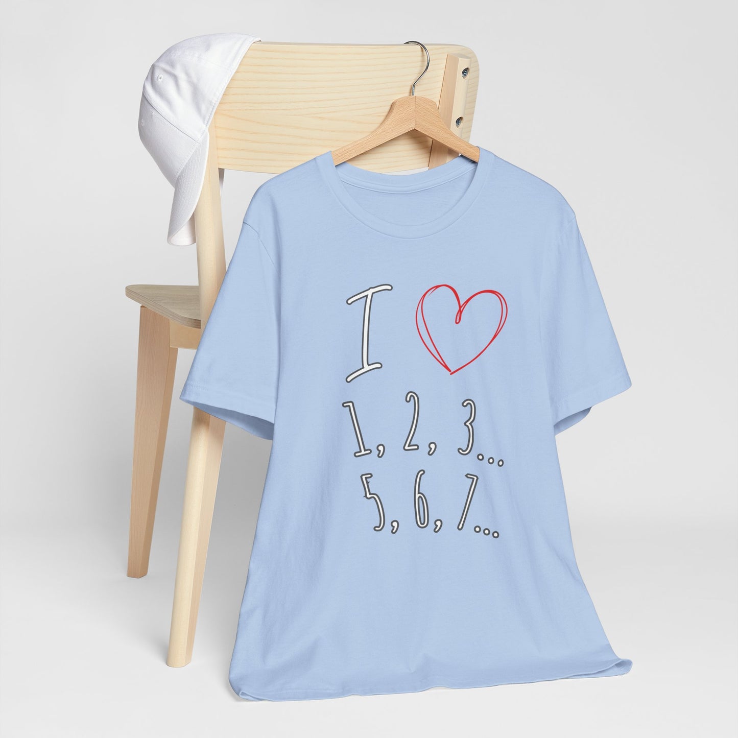 Playful Salsa Dancing Tee - I ❤️ 1,2,3… 5,6,7...   T-Shirt