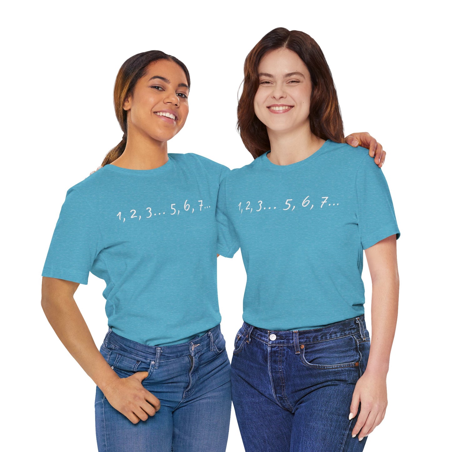 Playful Salsa Dancing Tee - 1,2,3...5,6,7... (White Lettering)