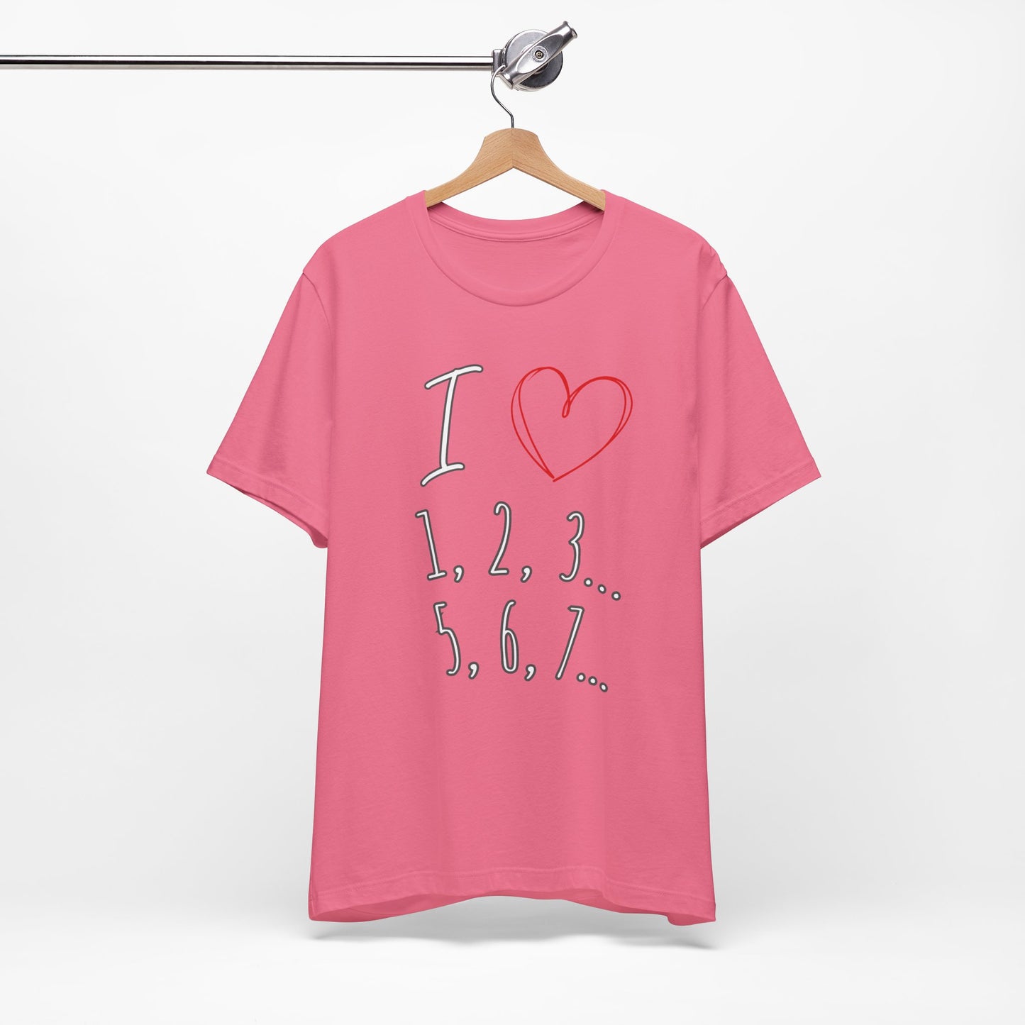 Playful Salsa Dancing Tee - I ❤️ 1,2,3… 5,6,7...   T-Shirt