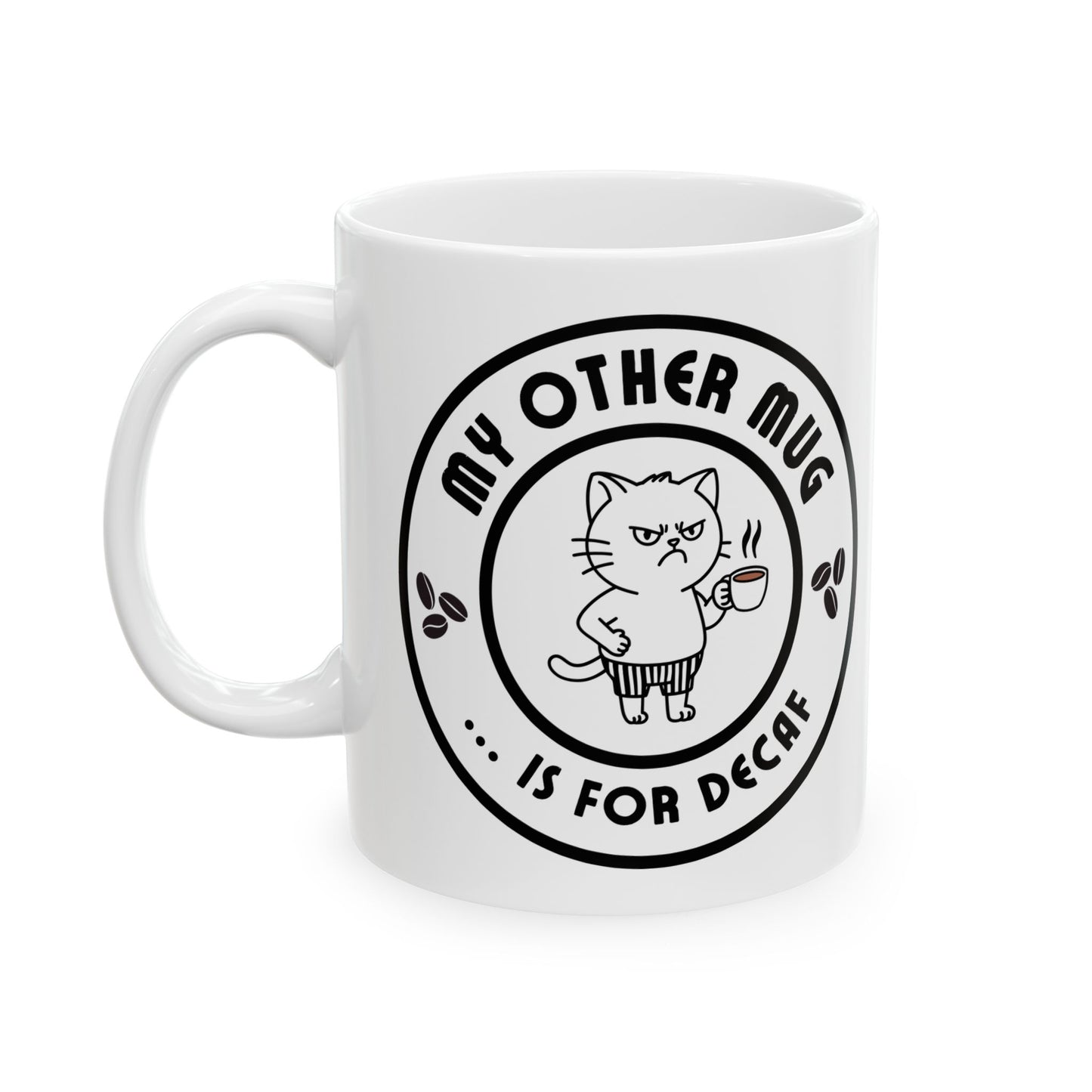 Caffeinated Mood - Coffee Mug With Cute Cat To Start Your Day