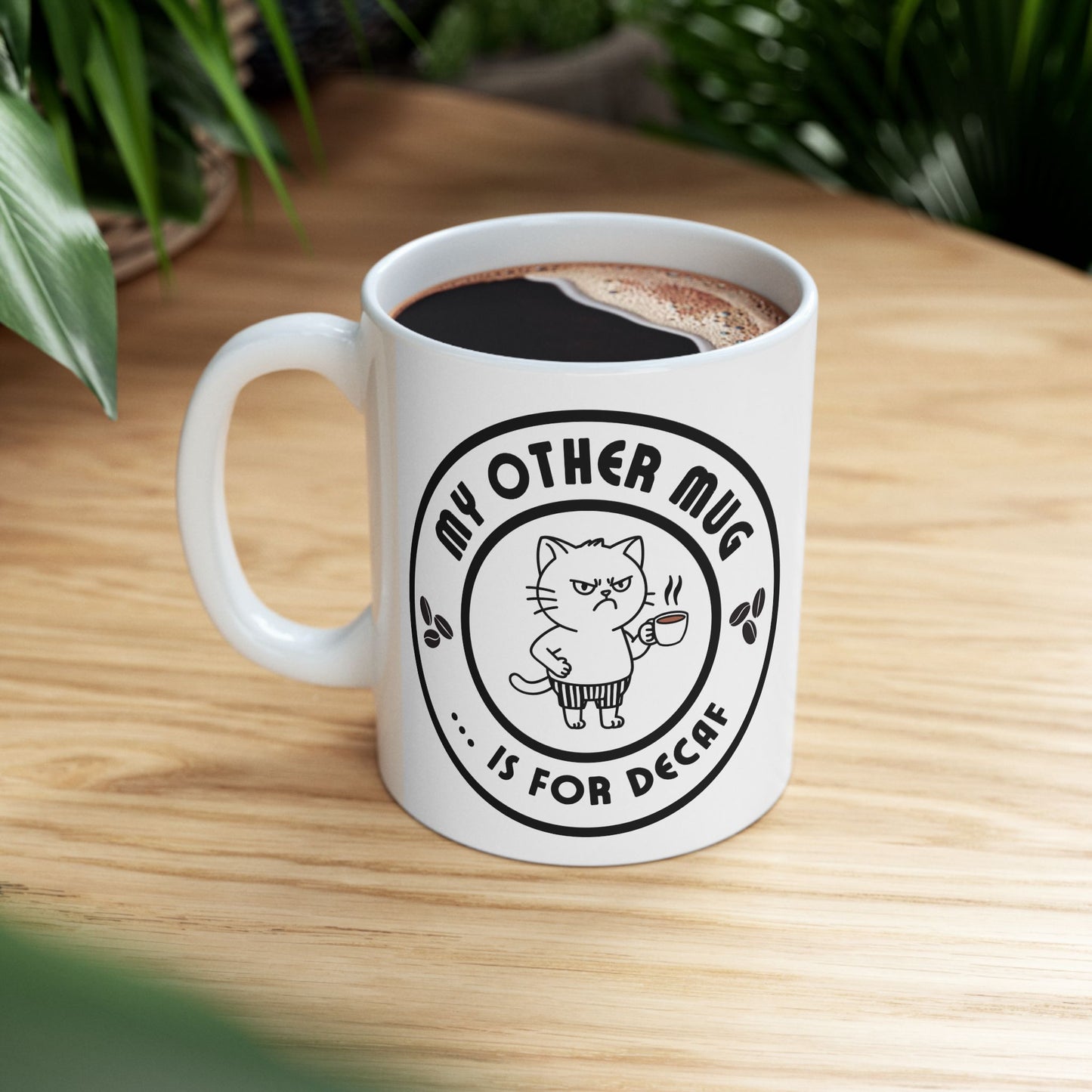 Caffeinated Mood - Coffee Mug With Cute Cat To Start Your Day