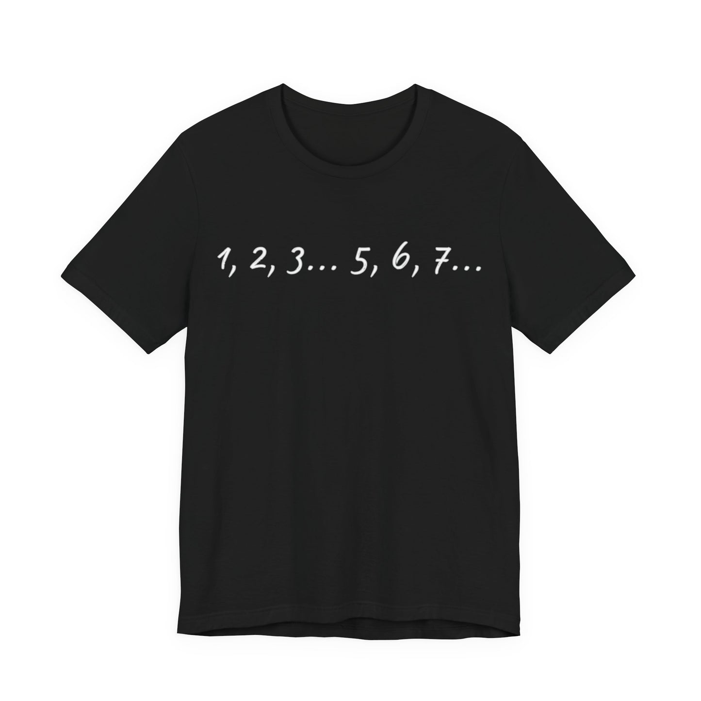 Playful Salsa Dancing Tee - 1,2,3...5,6,7... (White Lettering)