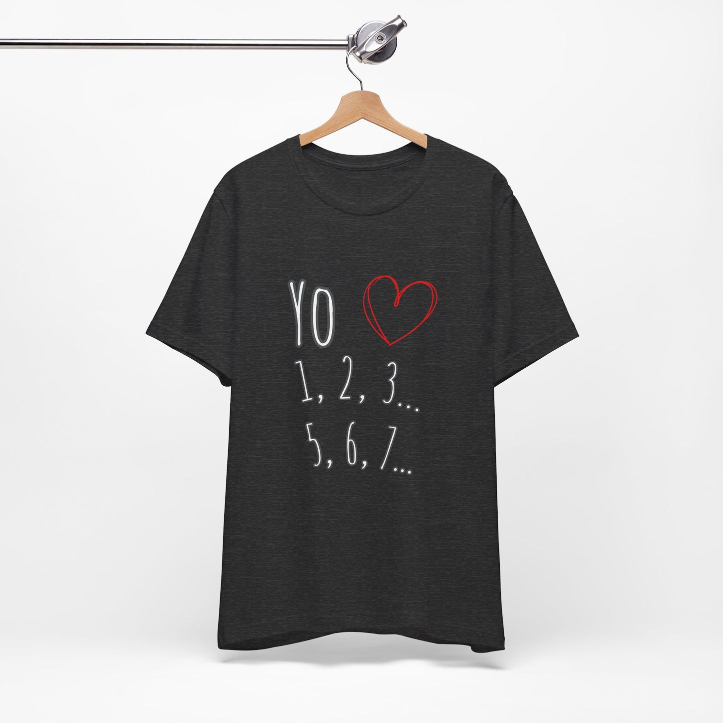 Playful Salsa Dancing T‑Shirt - I love Salsa (Yo Amo) ❤️ 1,2,3… 5,6,7...