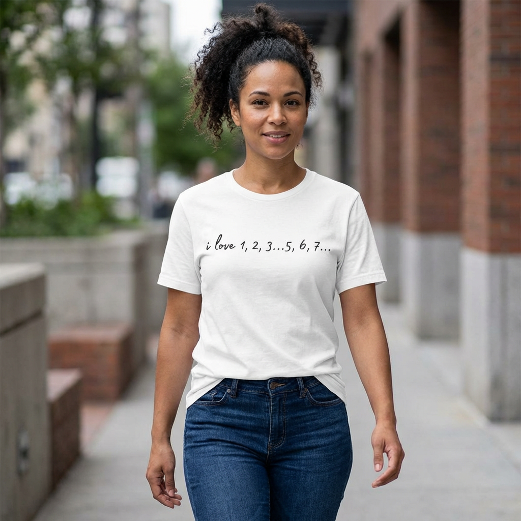 Playful Salsa Dancing Tee - i love 1,2,3...5,6,7...