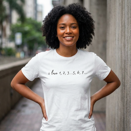 Playful Salsa Dancing Tee - i love 1,2,3...5,6,7...