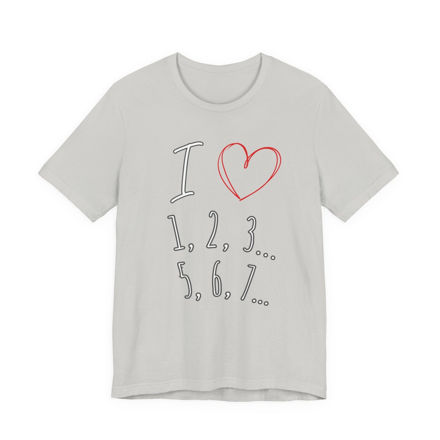 Playful Salsa Dancing Tee - I ❤️ 1,2,3… 5,6,7...   T-Shirt