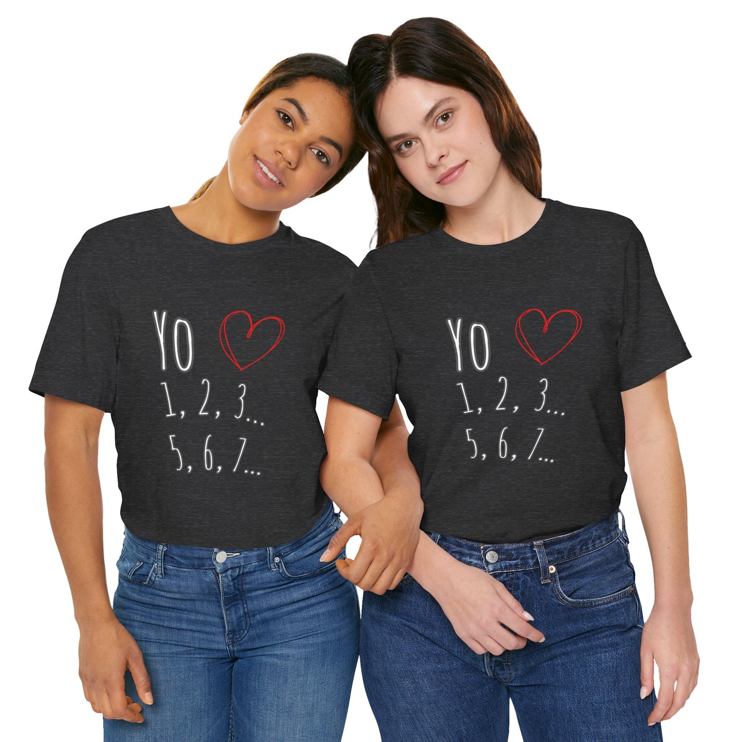 Playful Salsa Dancing T‑Shirt - I love Salsa (Yo Amo) ❤️ 1,2,3… 5,6,7...