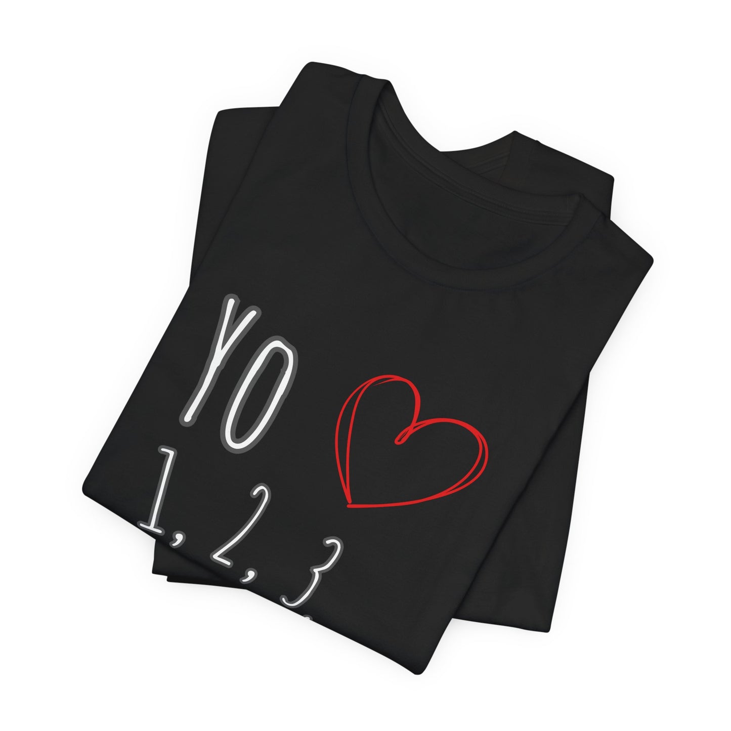 Playful Salsa Dancing T‑Shirt - I love Salsa (Yo Amo) ❤️ 1,2,3… 5,6,7...