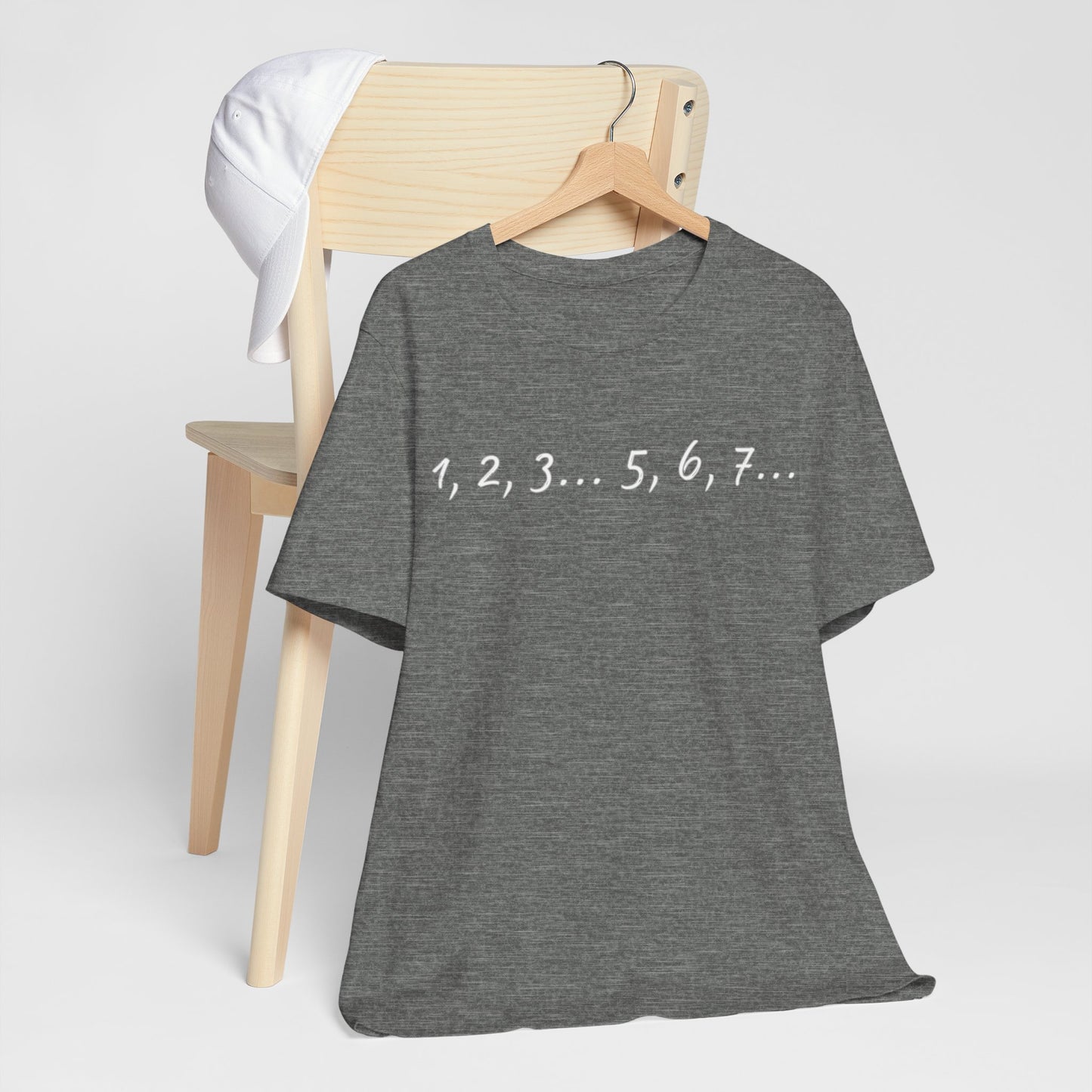 Playful Salsa Dancing Tee - 1,2,3...5,6,7... (White Lettering)