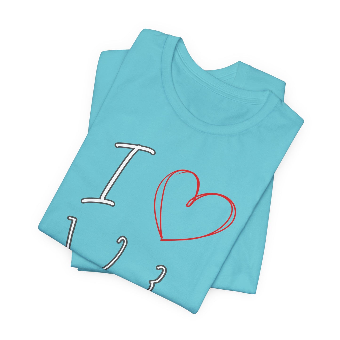 Playful Salsa Dancing Tee - I ❤️ 1,2,3… 5,6,7...   T-Shirt