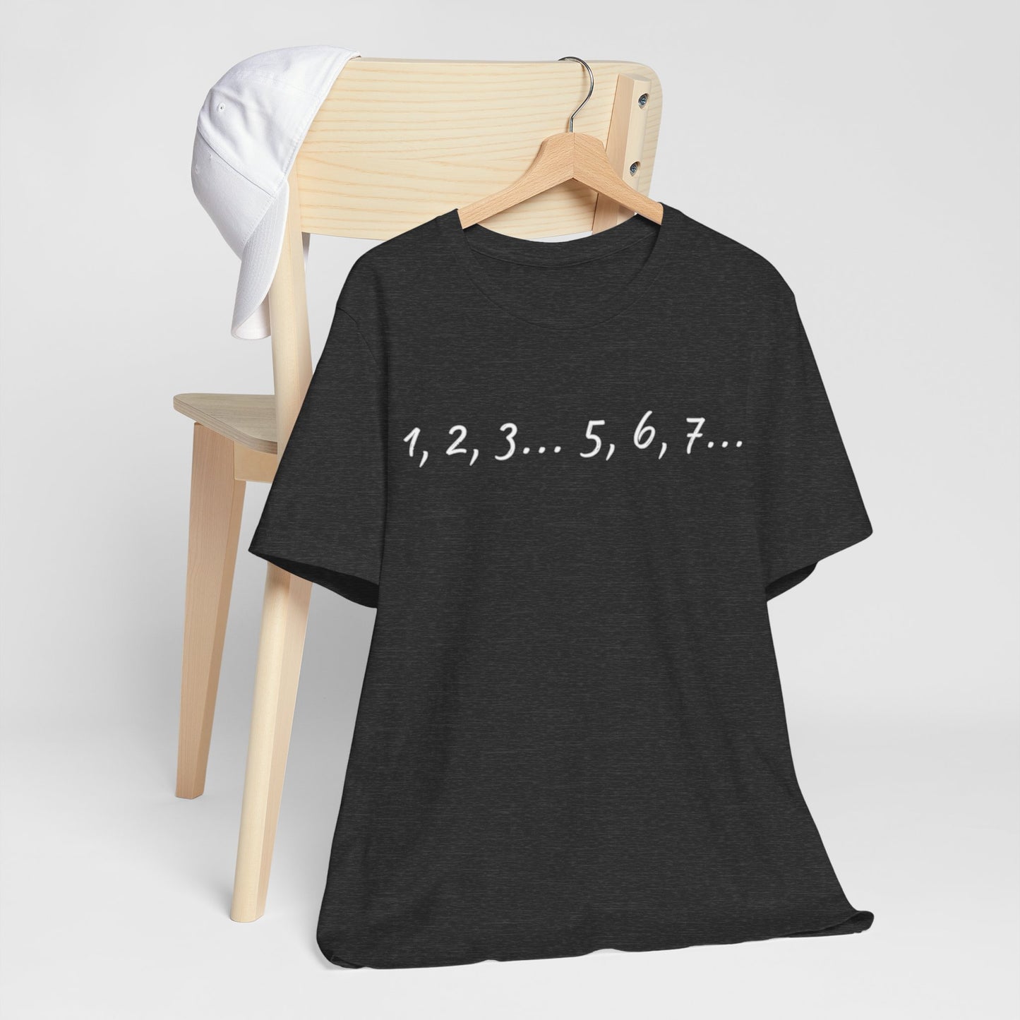 Playful Salsa Dancing Tee - 1,2,3...5,6,7... (White Lettering)