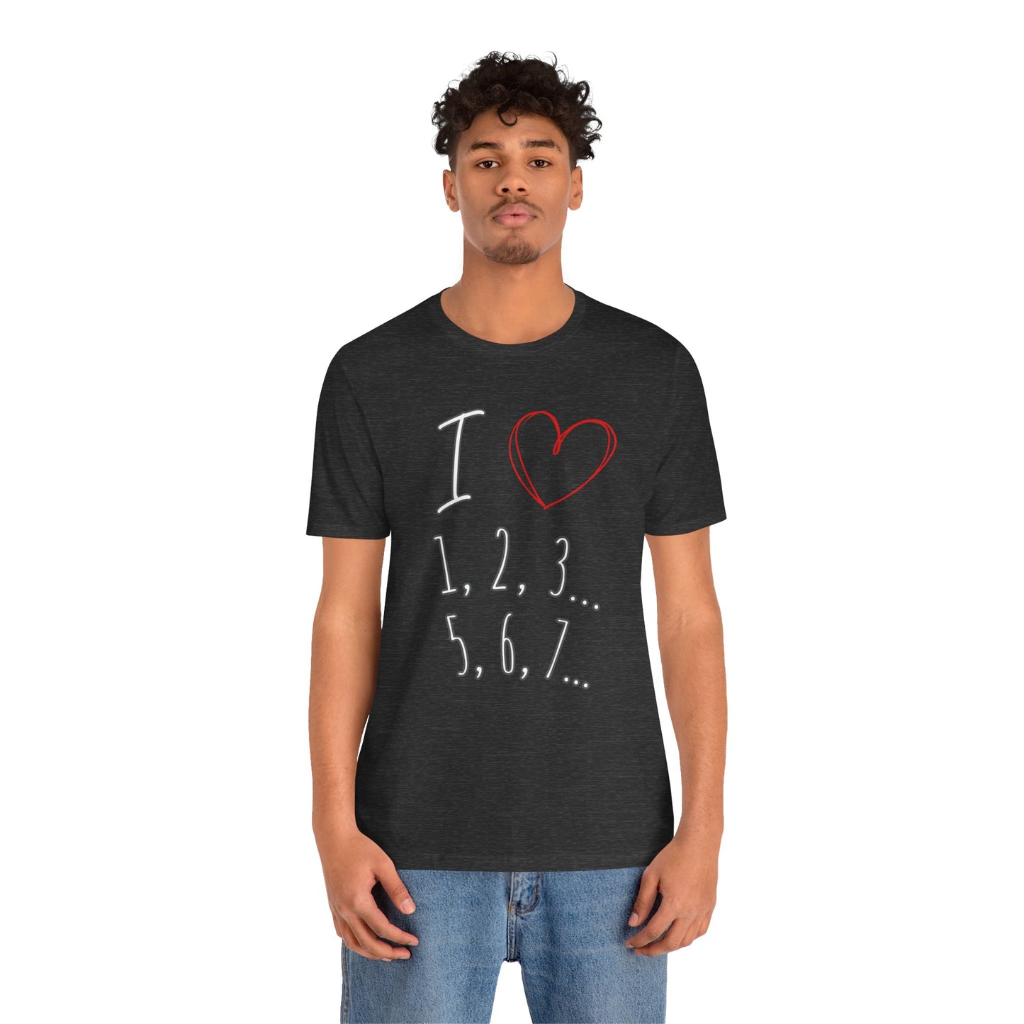 Playful Salsa Dancing Tee - I ❤️ 1,2,3… 5,6,7...   T-Shirt