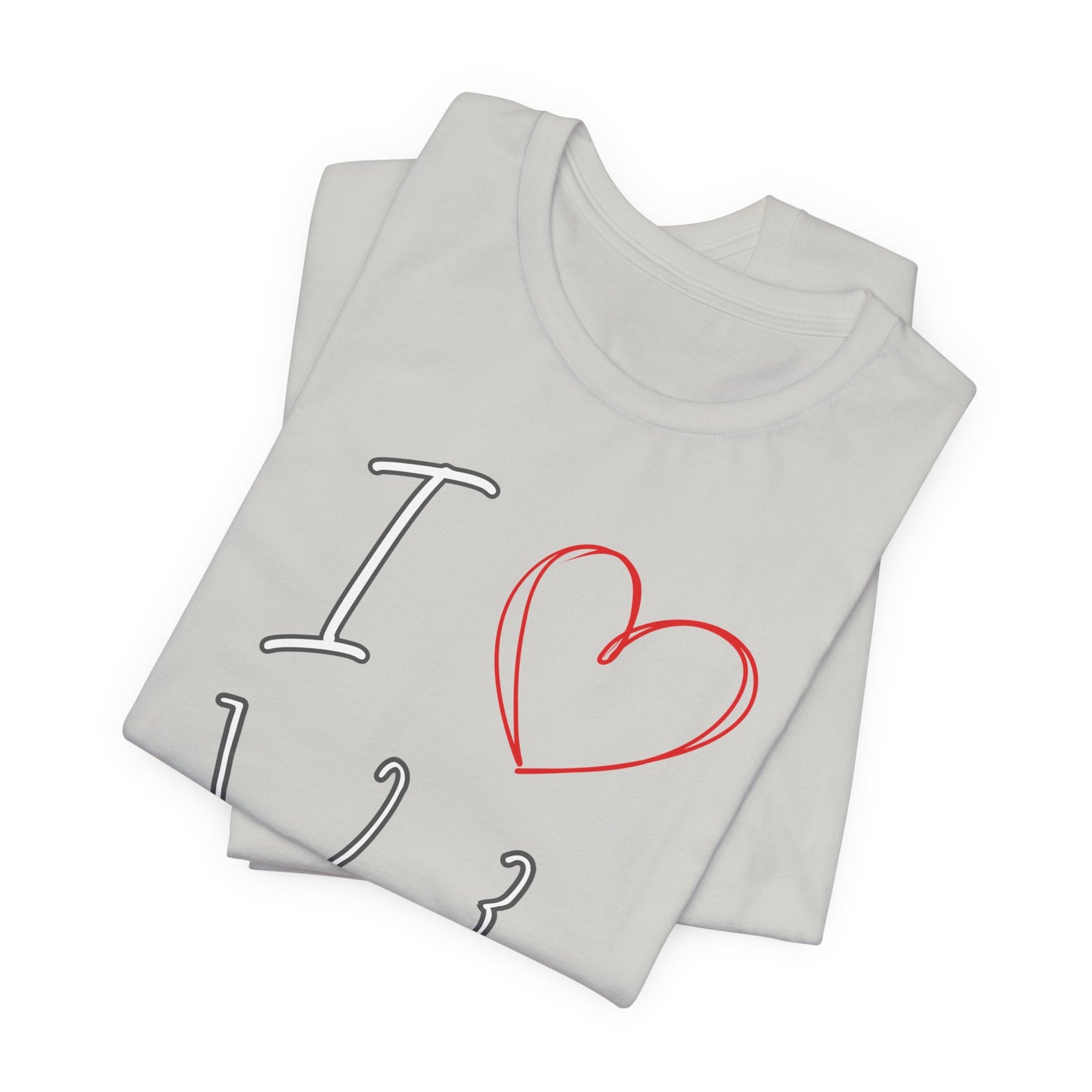 Playful Salsa Dancing Tee - I ❤️ 1,2,3… 5,6,7...   T-Shirt