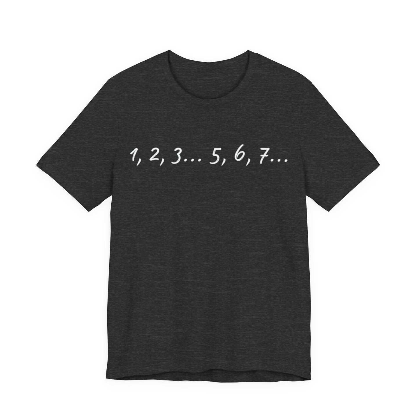 Playful Salsa Dancing Tee - 1,2,3...5,6,7... (White Lettering)