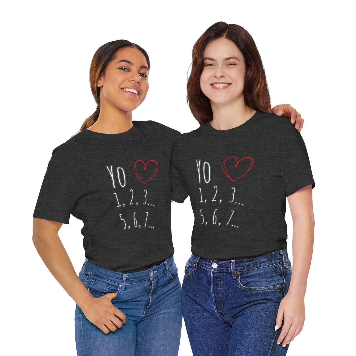 Playful Salsa Dancing T‑Shirt - I love Salsa (Yo Amo) ❤️ 1,2,3… 5,6,7...
