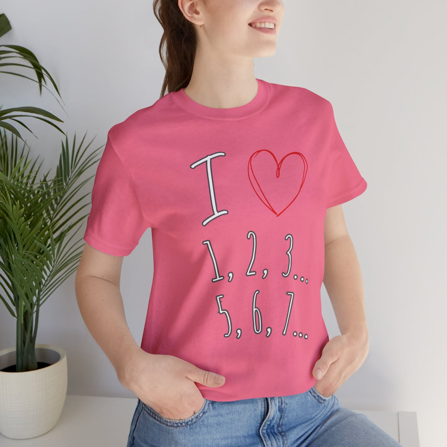 Playful Salsa Dancing Tee - I ❤️ 1,2,3… 5,6,7...   T-Shirt
