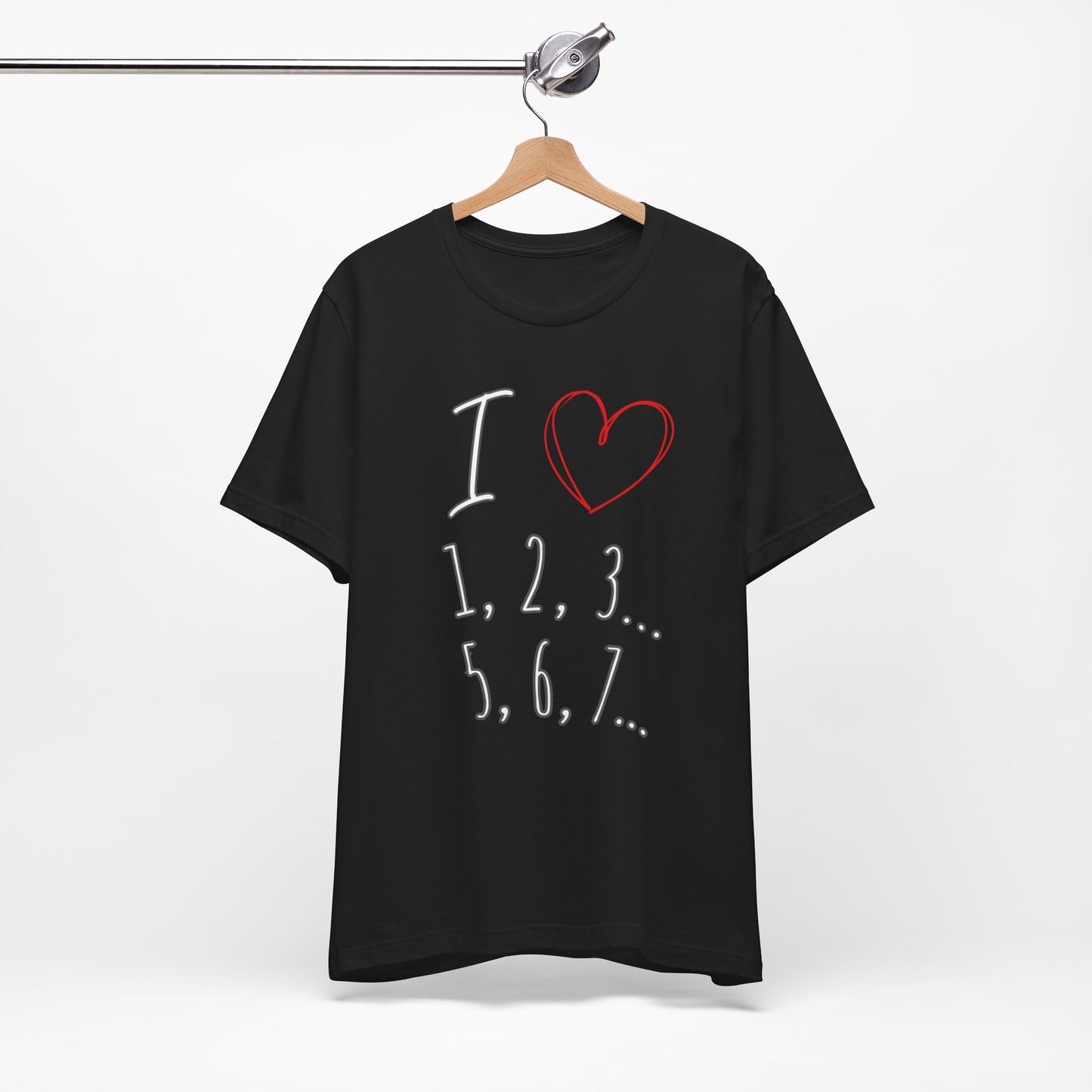 Playful Salsa Dancing Tee - I ❤️ 1,2,3… 5,6,7...   T-Shirt