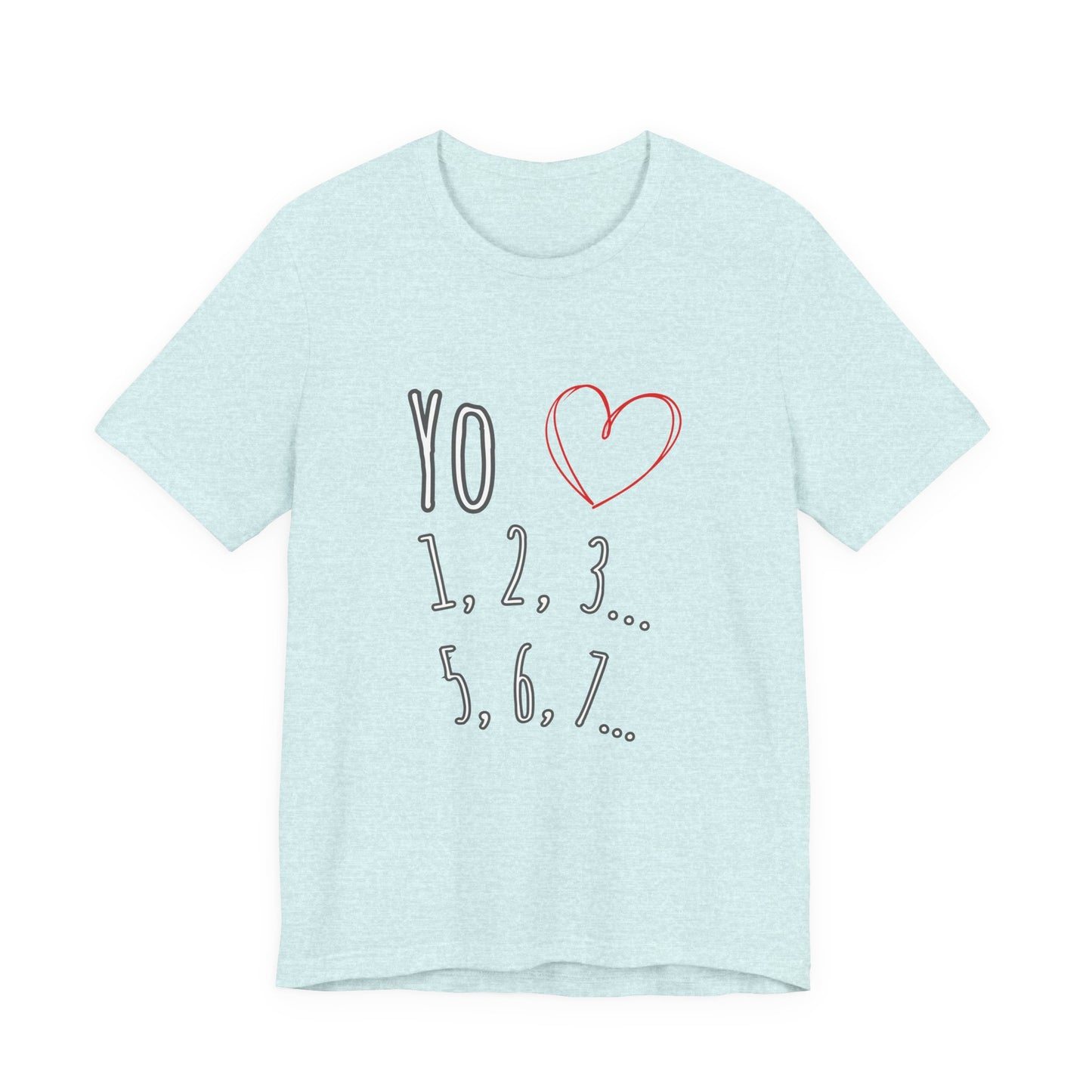 Playful Salsa Dancing T‑Shirt - I love Salsa (Yo Amo) ❤️ 1,2,3… 5,6,7...