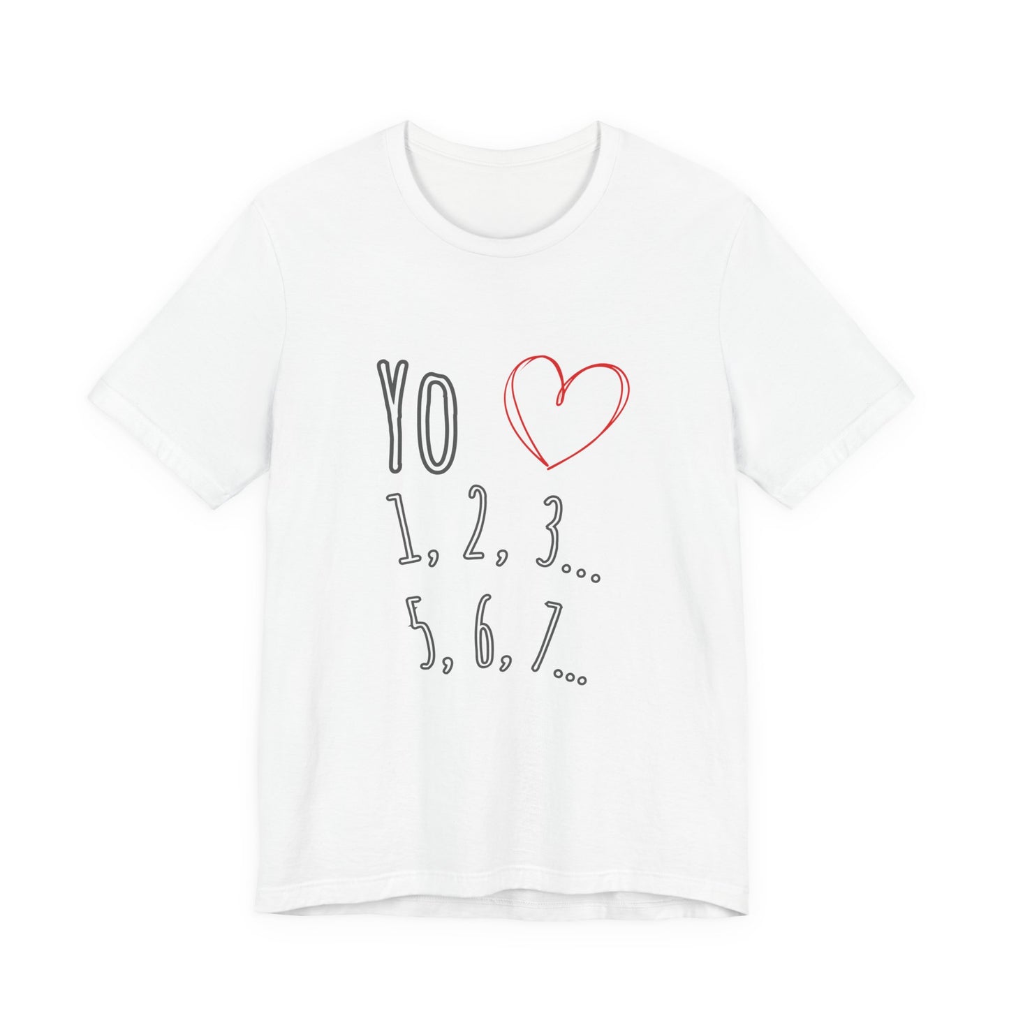 Playful Salsa Dancing T‑Shirt - I love Salsa (Yo Amo) ❤️ 1,2,3… 5,6,7...