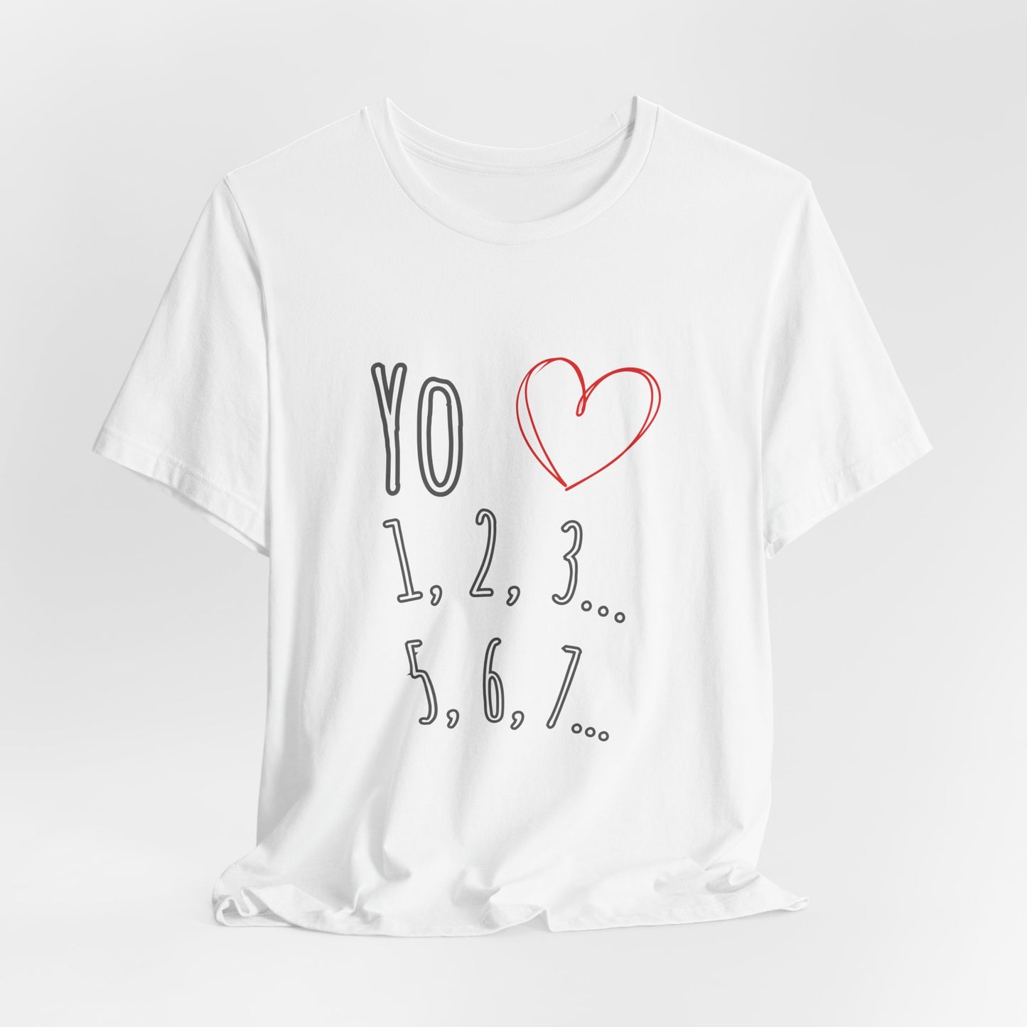 Playful Salsa Dancing T‑Shirt - I love Salsa (Yo Amo) ❤️ 1,2,3… 5,6,7...