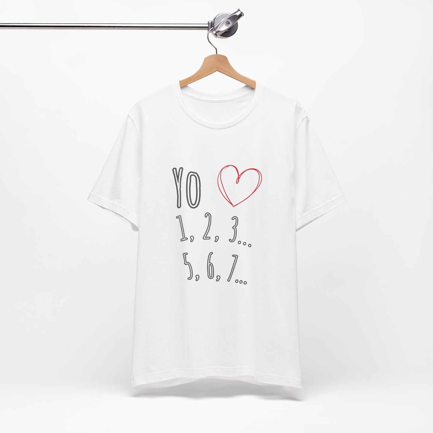 Playful Salsa Dancing T‑Shirt - I love Salsa (Yo Amo) ❤️ 1,2,3… 5,6,7...
