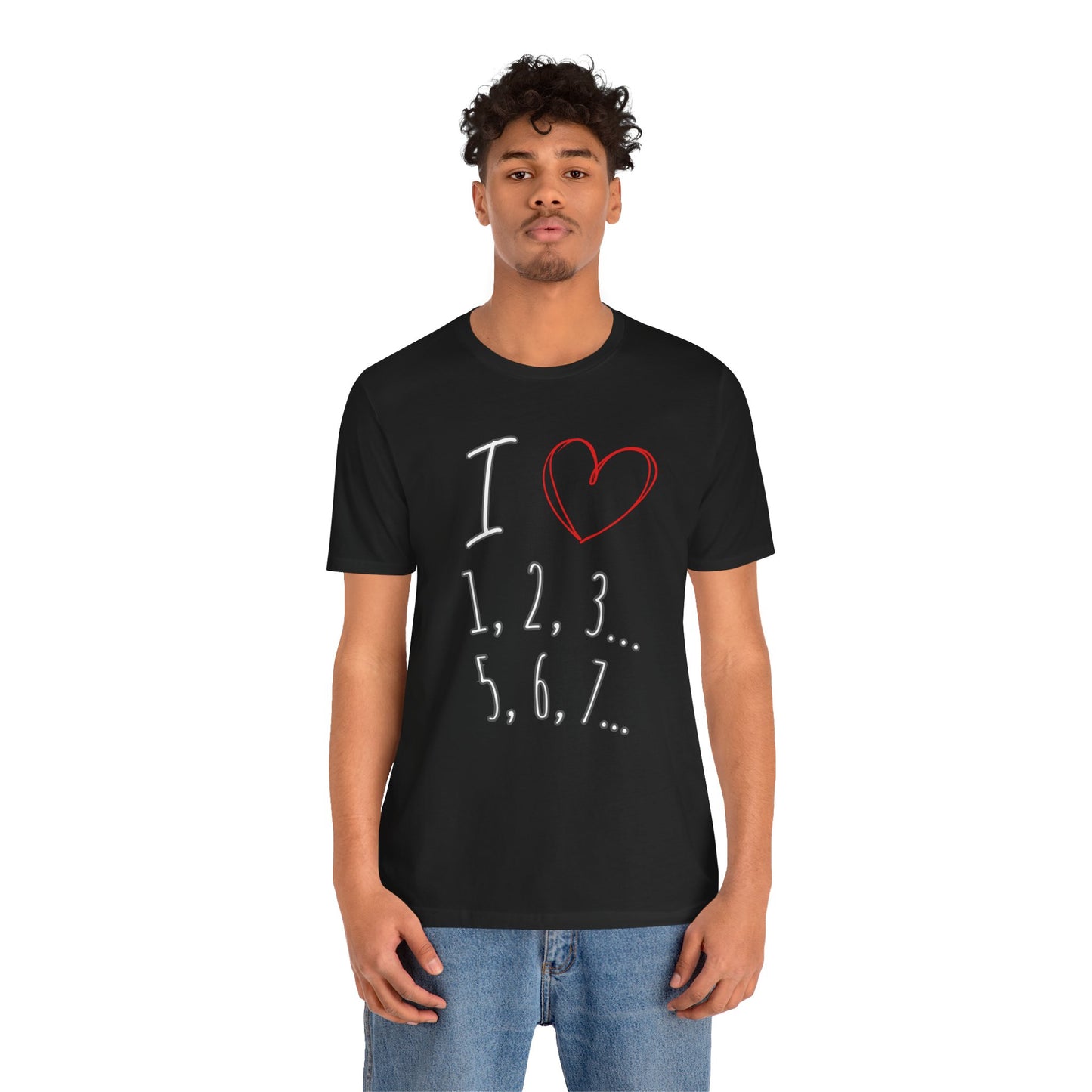 Playful Salsa Dancing Tee - I ❤️ 1,2,3… 5,6,7...   T-Shirt