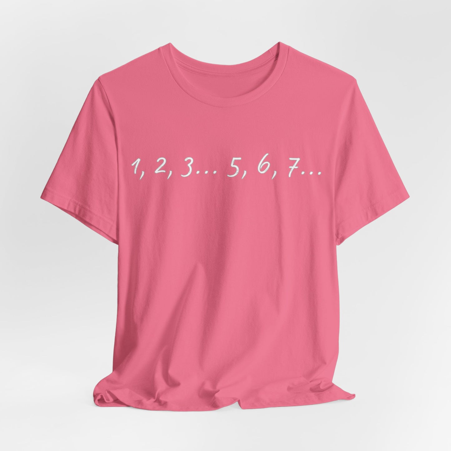 Playful Salsa Dancing Tee - 1,2,3...5,6,7... (White Lettering)