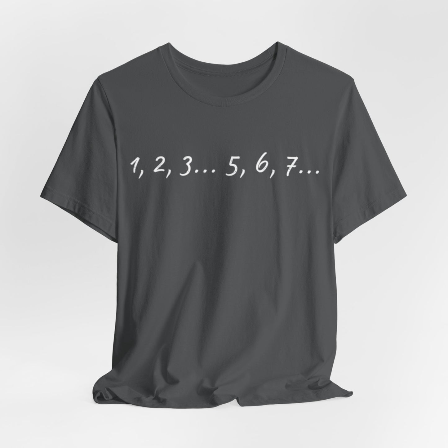 Playful Salsa Dancing Tee - 1,2,3...5,6,7... (White Lettering)