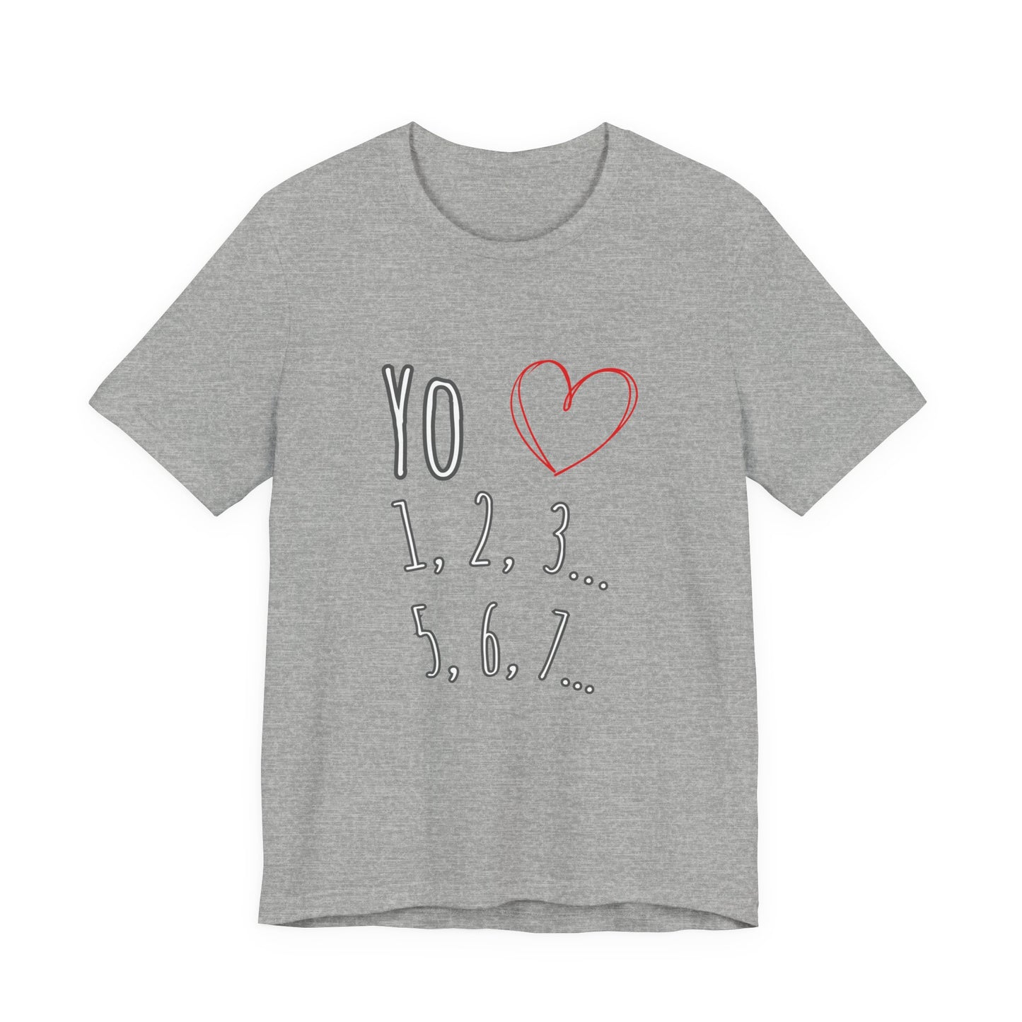 Playful Salsa Dancing T‑Shirt - I love Salsa (Yo Amo) ❤️ 1,2,3… 5,6,7...